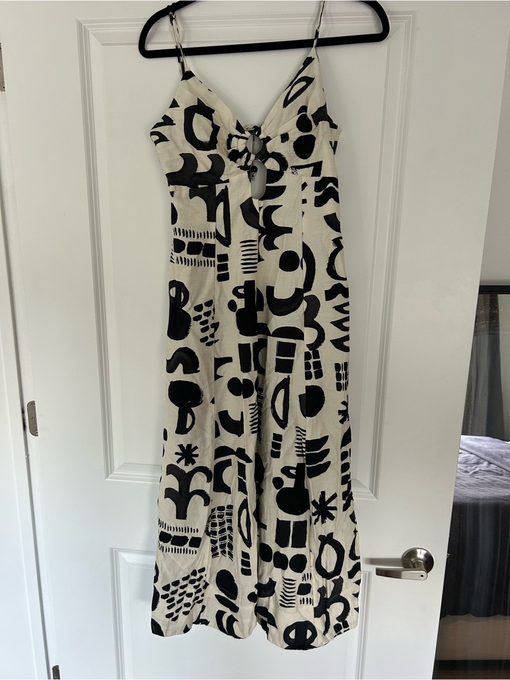 ZARA printed cutout dress